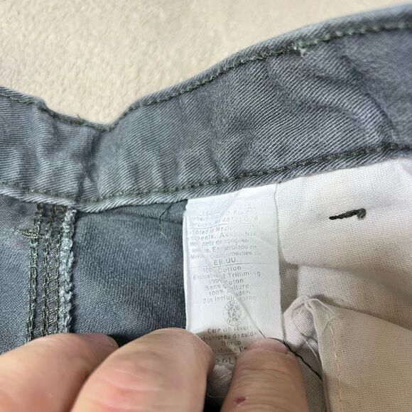 Carhartt Men Vintage Pleated Chino Khaki Pants 34x34 Gray Cotton Comfort B1320LV - Picture 6 of 7